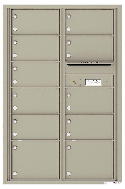 Versatile™ 4c Mailbox 13 Doors High 11 Mailboxes Private Use