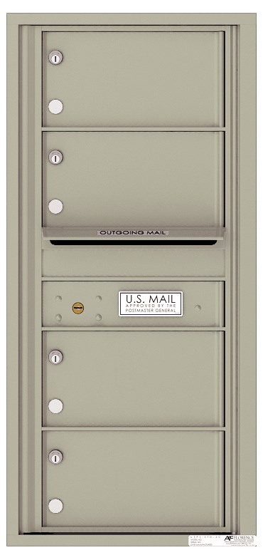 Versatile ™ 4C Mailbox – 10-Doors High – 4 Tenant Mailboxes
