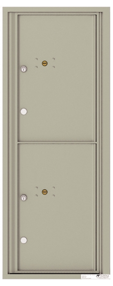 Versatile ™ 4C Mailbox – 12-Doors High – 2 Parcel Lockers Postal Grey