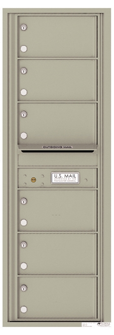 Versatile ™ 4C Mailbox – 14-Doors High – 6 Mailboxes (Private Use)