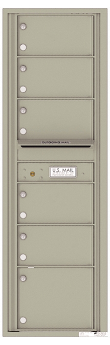 Versatile ™ 4C Mailbox – 15-Doors High – 6 Mailboxes (Private Use)