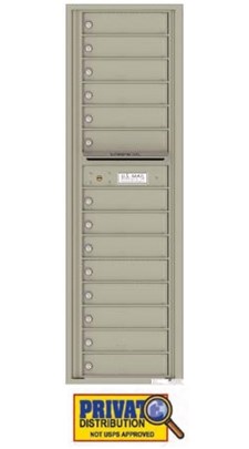 Florence 4C16S-14 14 Private Delivery 4C Horizontal Commercial Mailbox