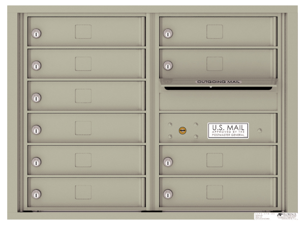10 Tenant Versatile™ 4C Horizontal Mailbox STD4C compliant USPS