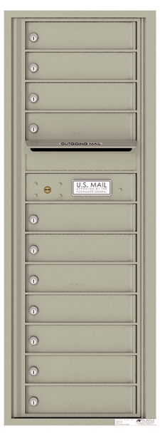 Versatile ™ 4C Mailbox – 13-Doors High – 11 Mailboxes (Private Use)