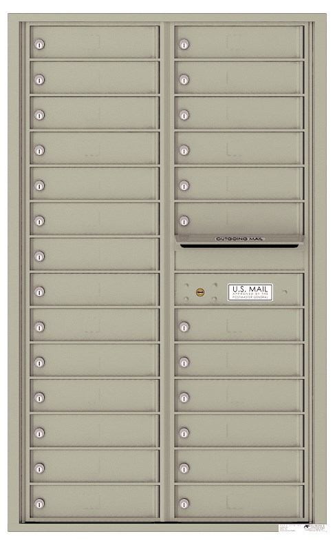 Versatile ™ 4C Mailbox – 14-Doors High – 26 Mailboxes (Private Use)