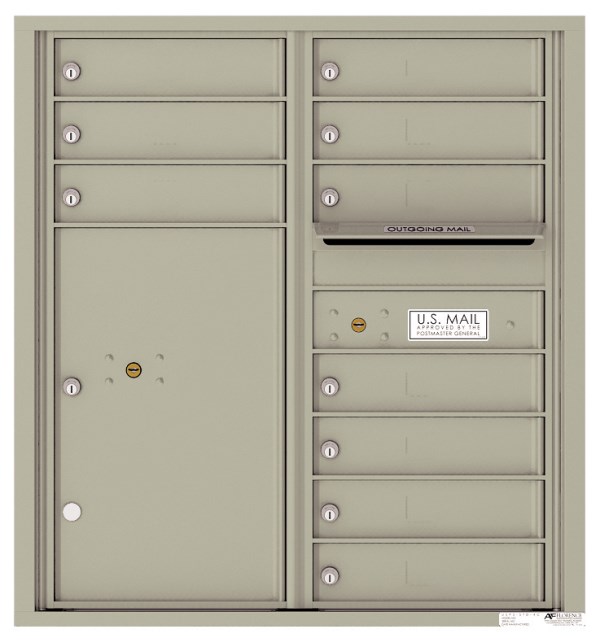 Versatile ™ 4C Mailbox – 9-Doors High – 10 Tenant Mailboxes