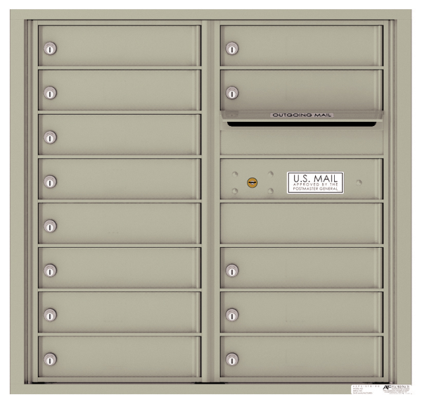 Versatile™ 13 Tenant 4C Mailbox Wall Mount 4C Mailboxes for