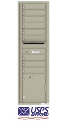 9 Tenant Door 4C Horizontal Mailbox 4C16S-09