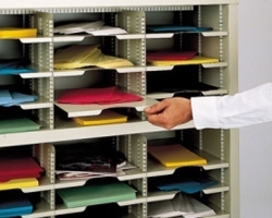 Mailroom Sorter Shelves, Labels and Accessories