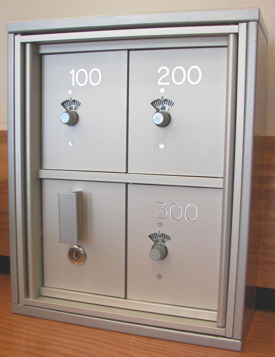 Wall Mounted Cell Phone Lockers with 3 Digit Combination Locks 6.4