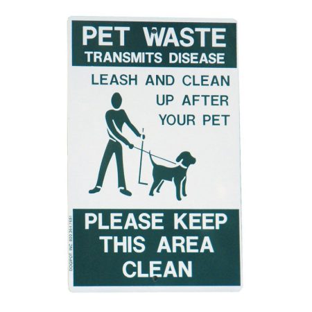 DOGIPOT™ “On Leash” Aluminum Reflective Pet Sign