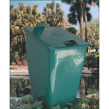 DOGIPOT™ 10 Gallon Poly Trash Receptacle With Lid