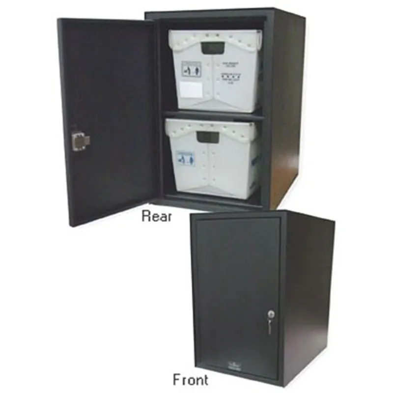 Double Letter Locker Collection Box-Single Door-Front+Rear