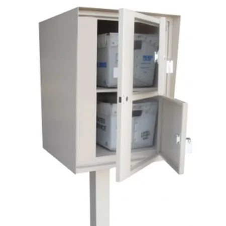 Double Letter Locker Collection Box-Double Door-Front Access